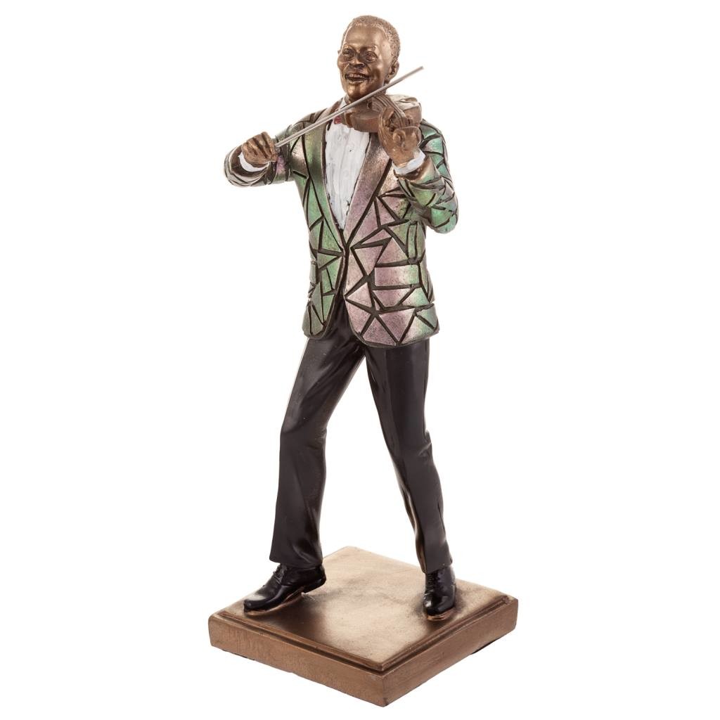 Figurine De Violoniste 14x12.5x33h