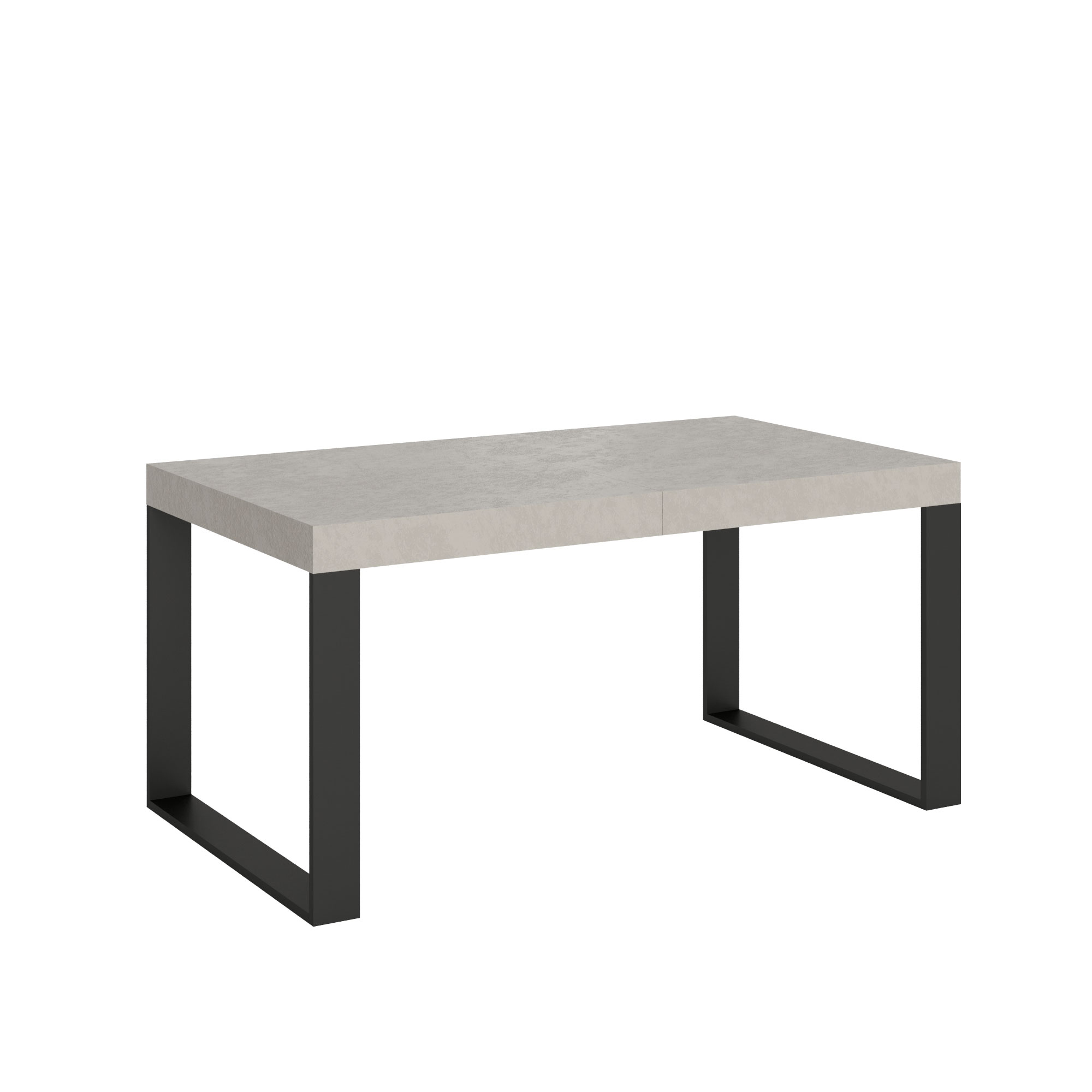 Table Extensible 160/264x90 Cm Tecno Pieds Cachemire Anthracite