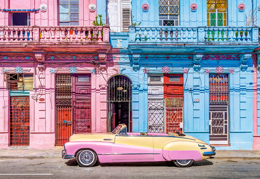 Castorland Puzzle Old Havana - Puzzle 1000 Pièces - Finition Satinée