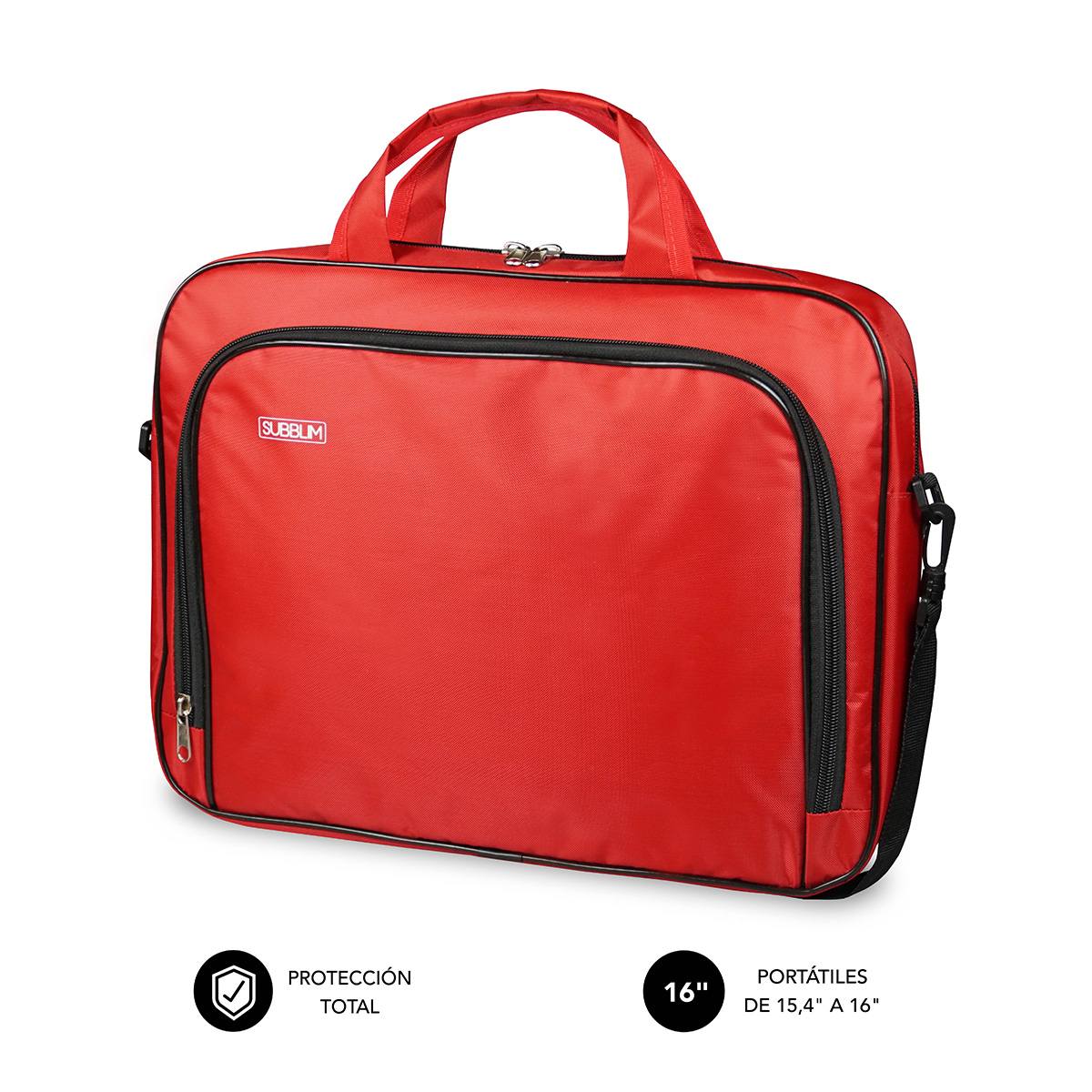 Subblim Sub-lb-1olb052 Sacoche D'ordinateurs Portables 40,6 Cm (16") Sac Toploader Rouge