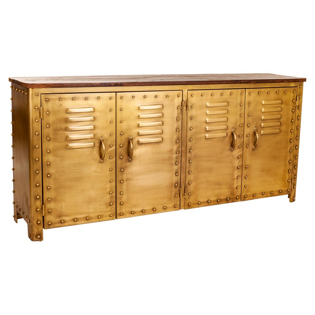 Buffet En Métal Marron 152x35x71h