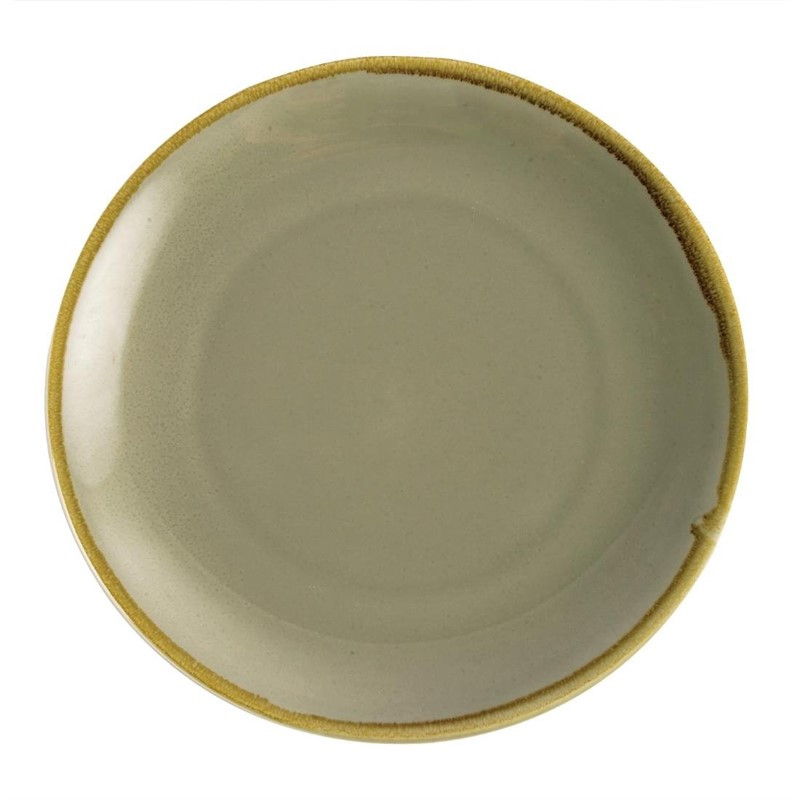 Assiette Plate Ronde Couleur Mousse Kiln 280 Mm - Lot De 4 - Olympia