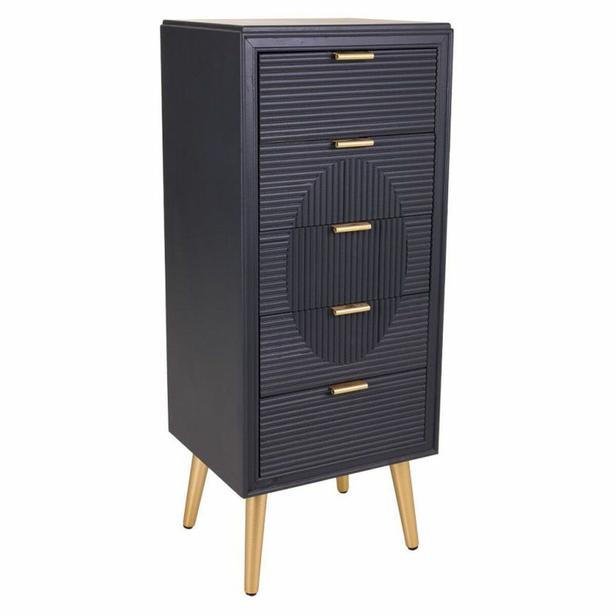 Commode Alexandra House Living Doré Gris Foncé Bois Mdf 36 X 100 X 42 Cm