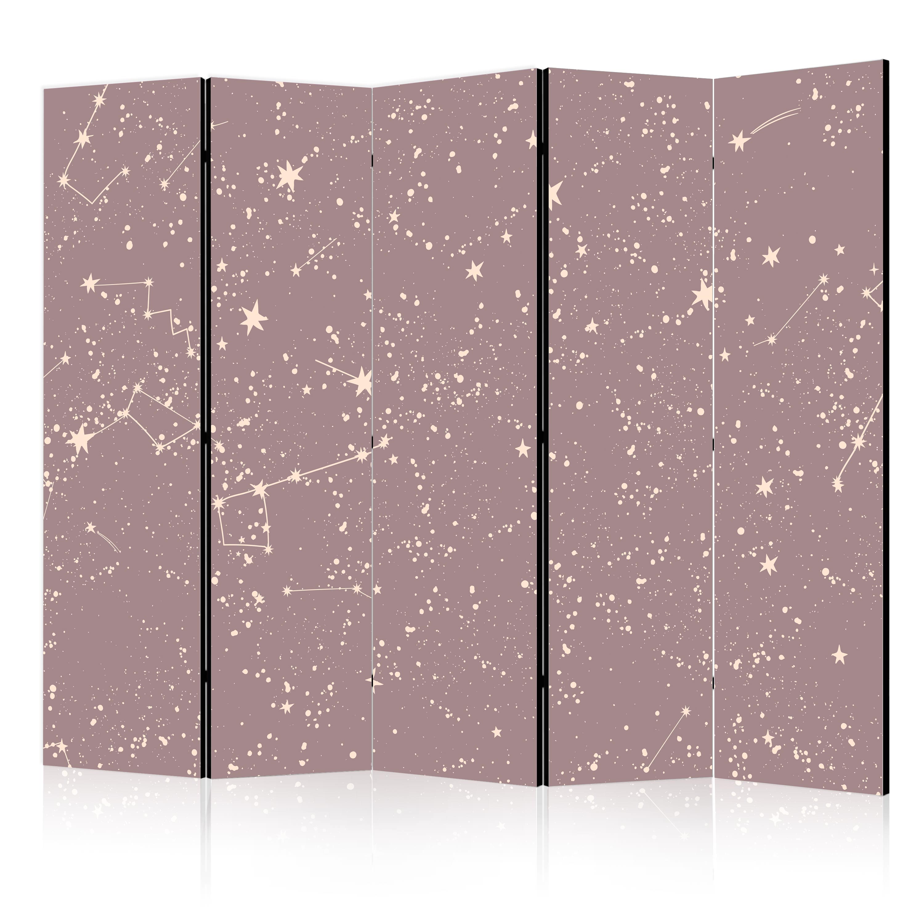 Paravent -constellations Artistiques Et Étoiles Dans Des Tons Pastel 225x172