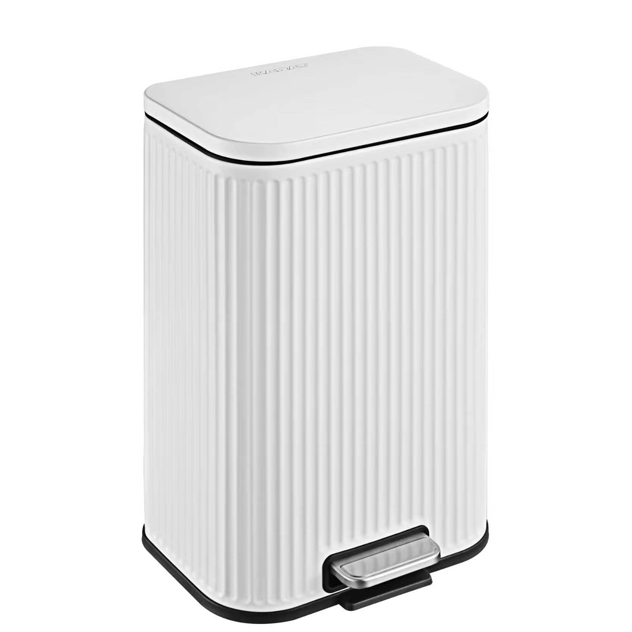 Poubelle De Cuisine Miles, Blanc, 12 Litres