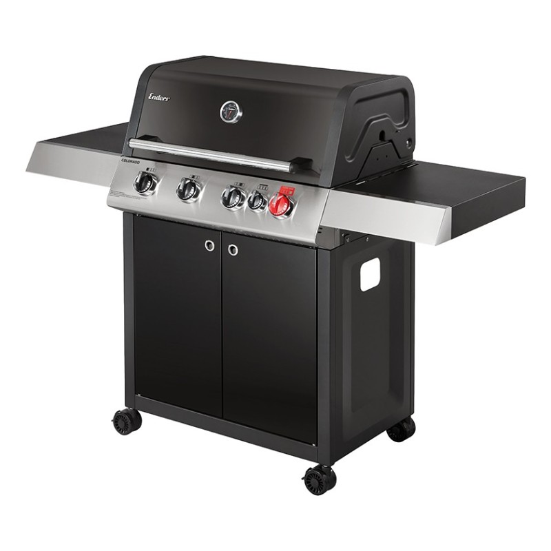 Barbecue Gaz Colorado Black 4 I Turbo - 1 Turbo Zone, 1 Brûleur Arrière