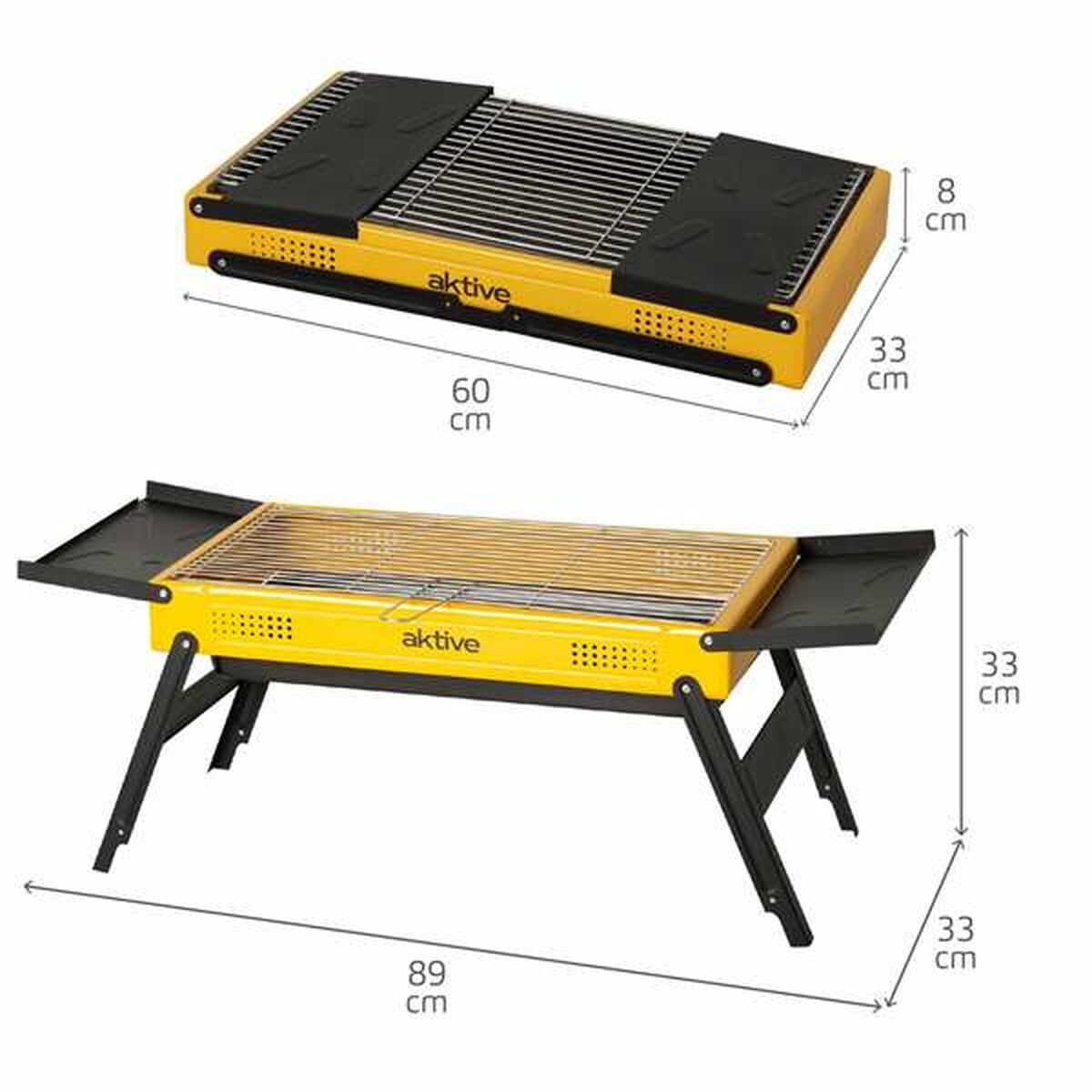 Barbecue Aktive 89 X 33 X 33 Cm