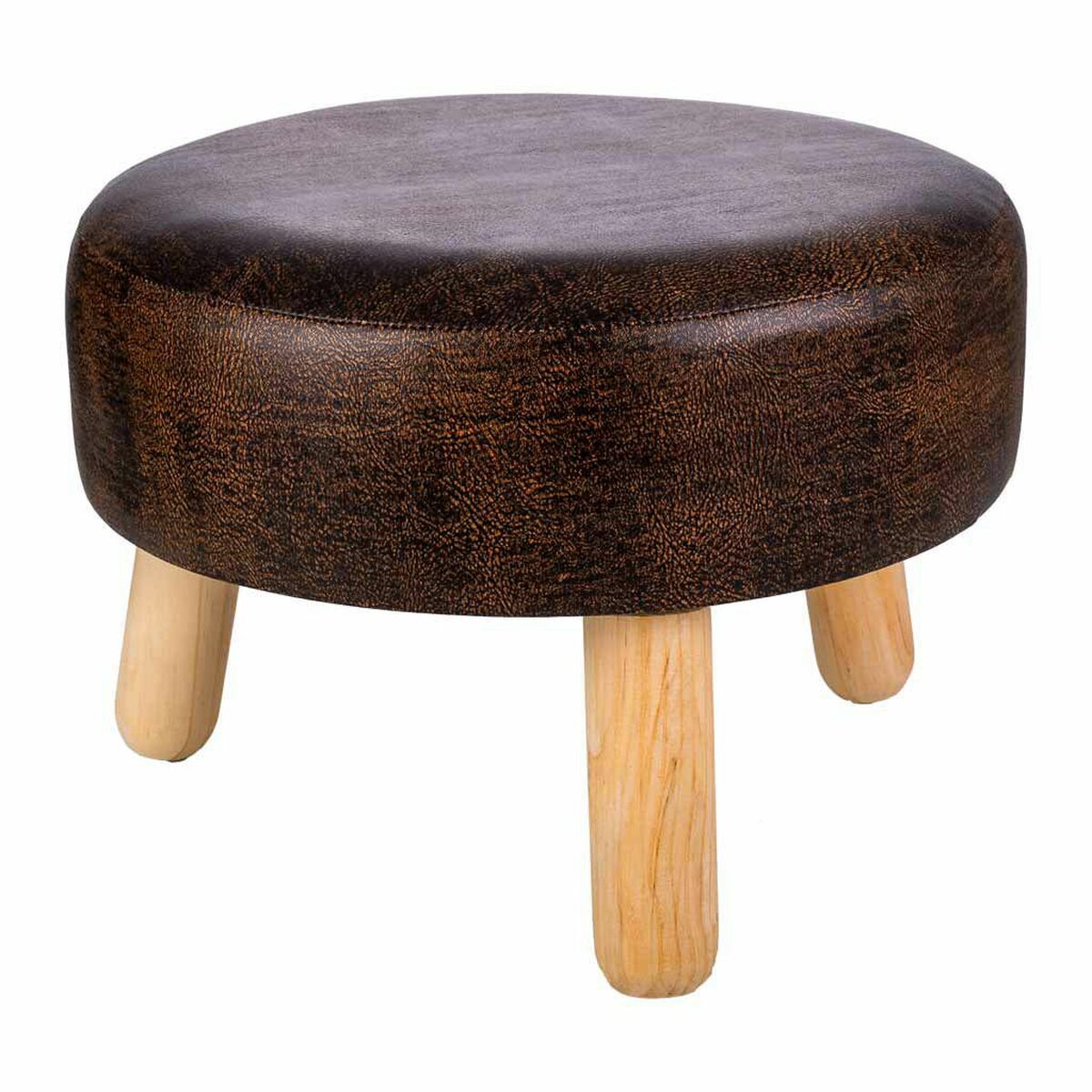 Tabouret Alexandra House Living Marron Polyuréthane Bois Mdf 40 X 29 X 40 Cm