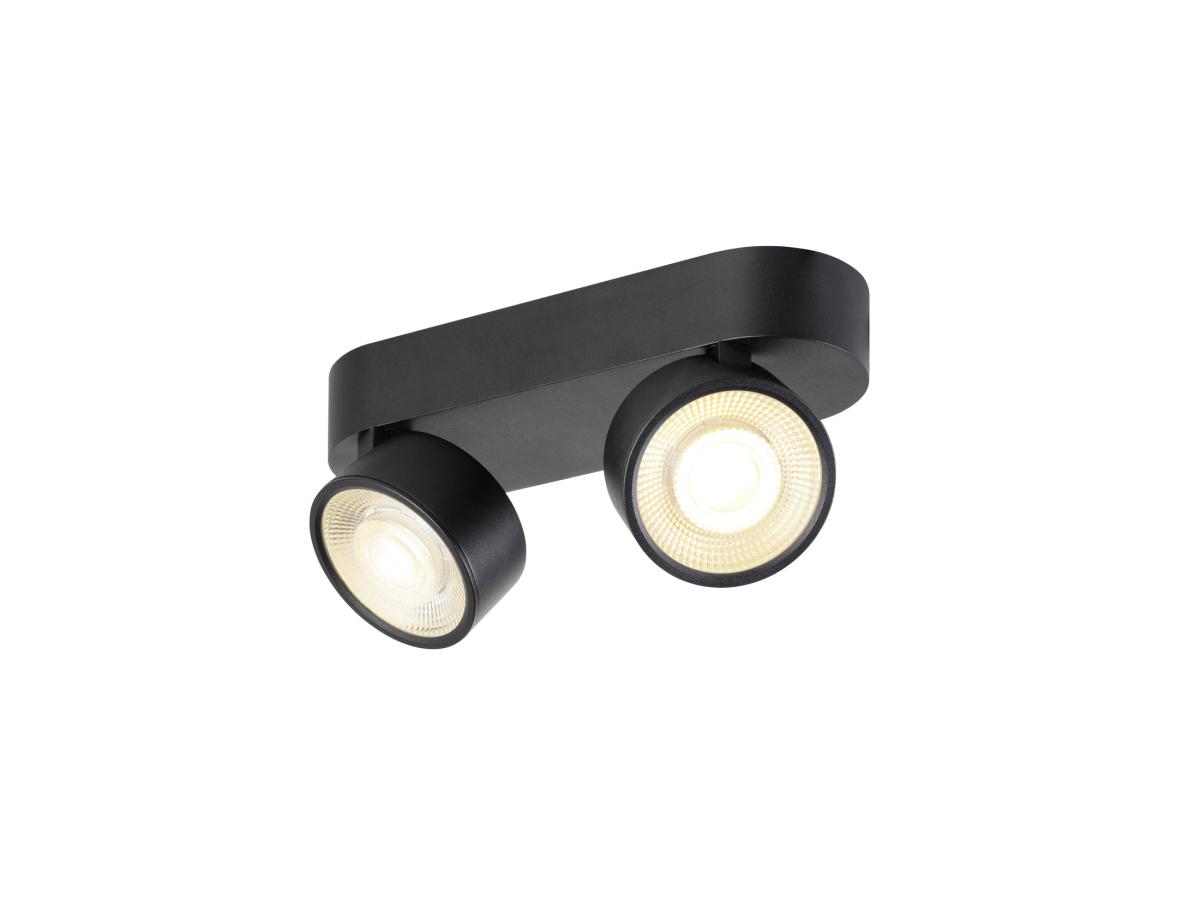 Plafonnier Et Applique Kalu 2.0 Intérieur Double Noir 19w 3000k Phase - Slv - 1010267