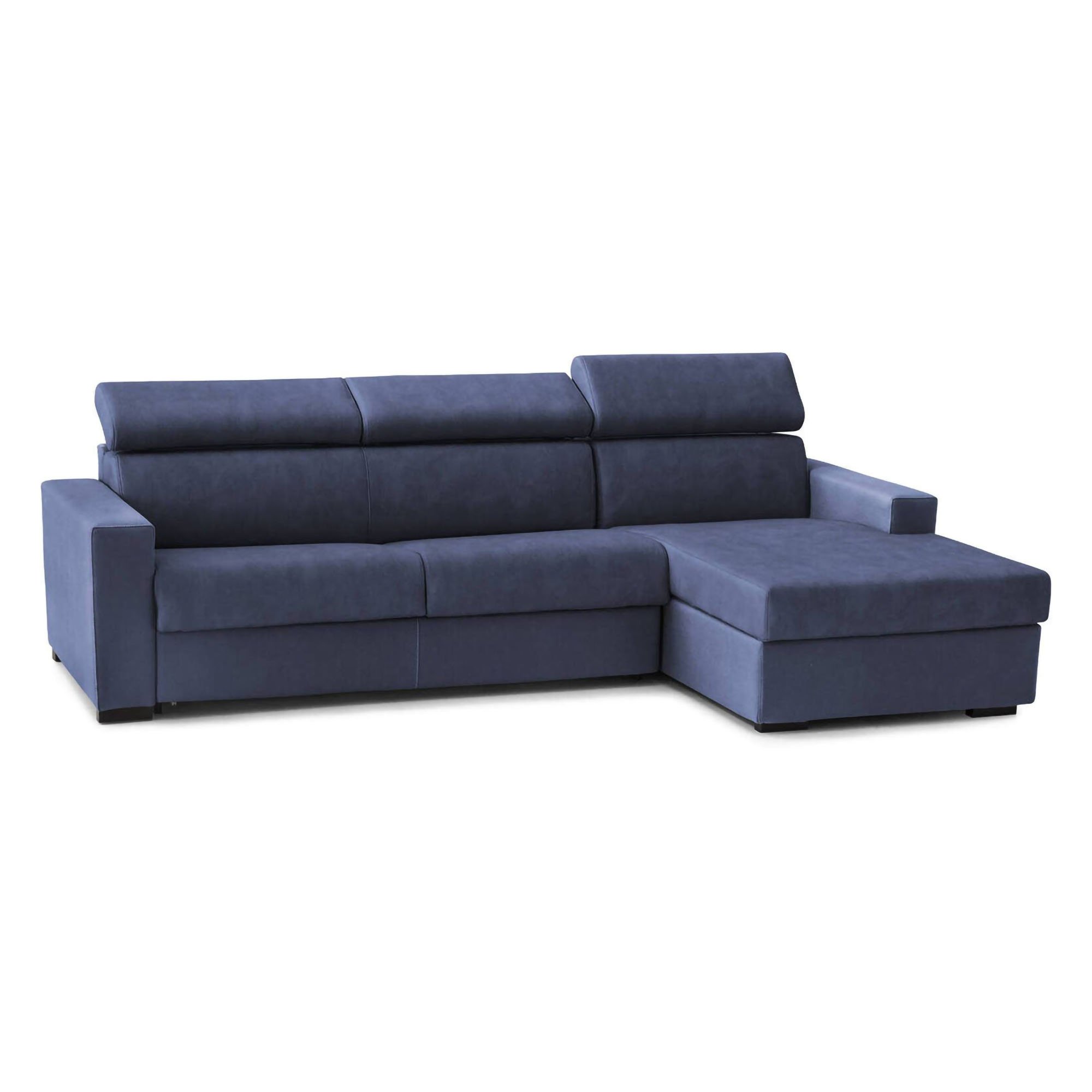 Canapé Lit,en Tissu,bleu,260x95h85 Cm