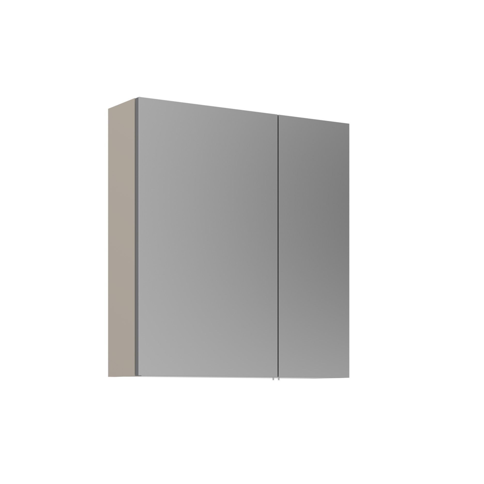 Meuble Salle De Bain Avec Miroir "desna 60" - 60 X 16 X 66 Cm - Sand