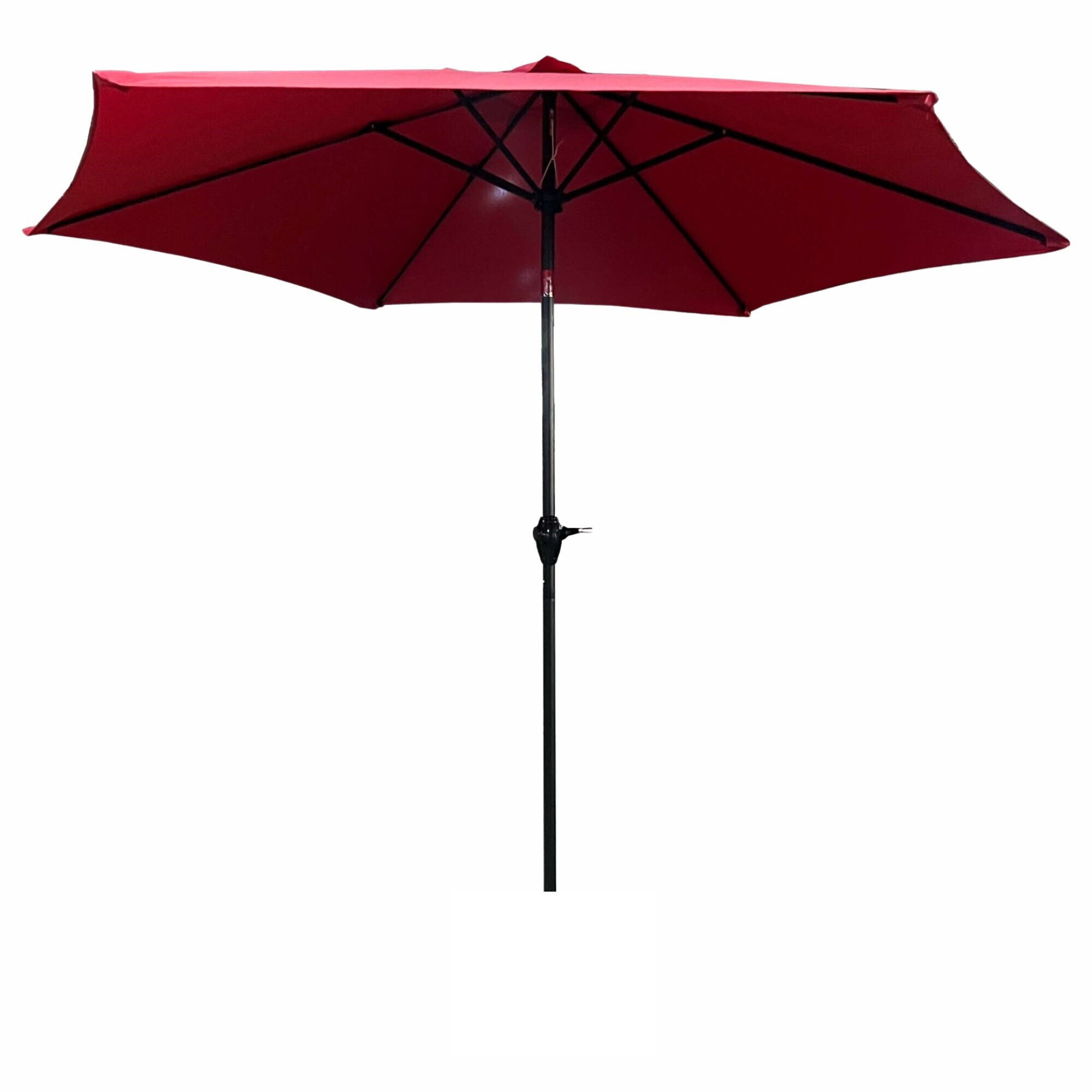 Parasol De Jardin Orient Avec Inclinaison Réglable En Rouge, Poids 4,5 Kg Dimensions L270 X L270 X H235 Cm