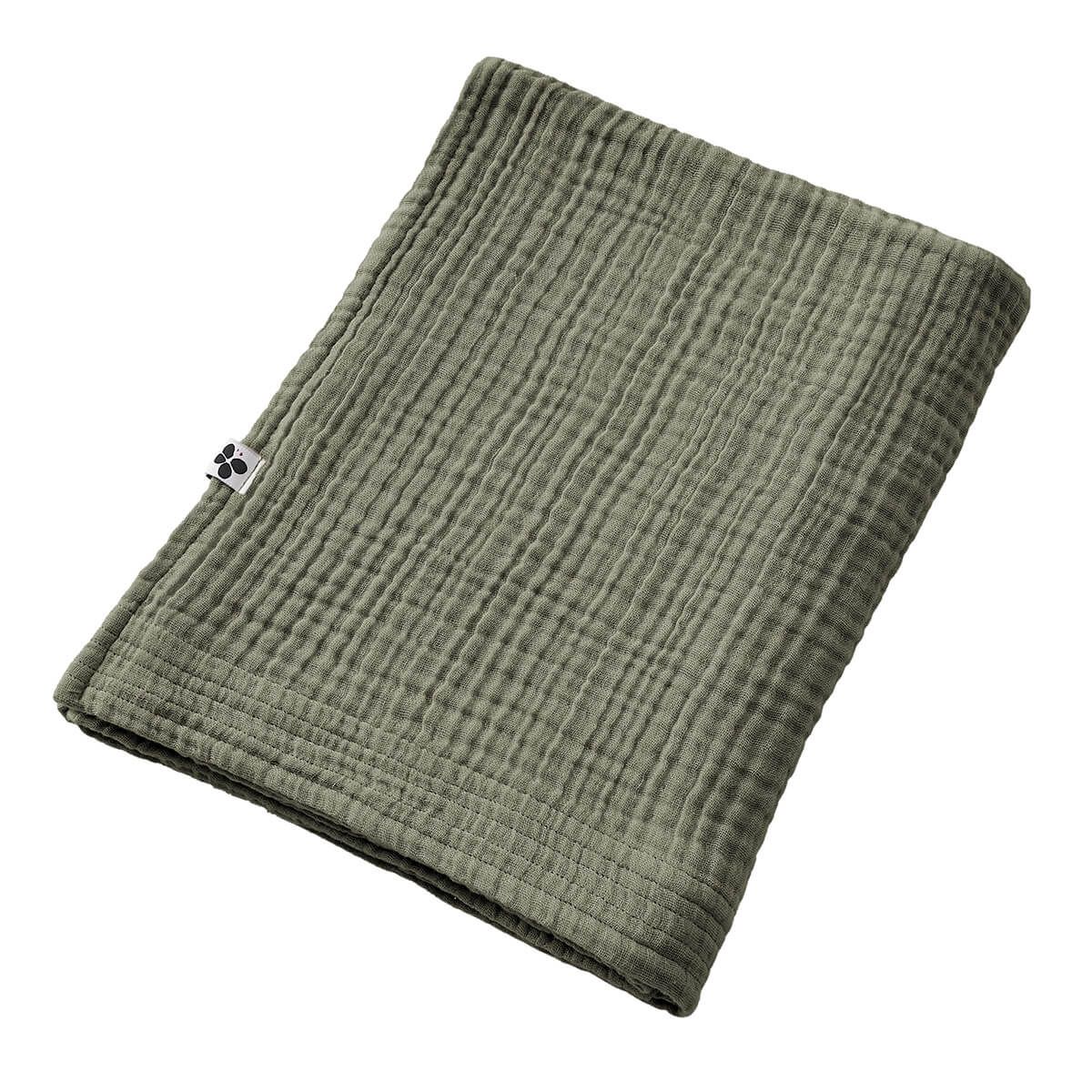 Ourea - Serviette De Bain 90x150cm Gaze De Coton Romarin