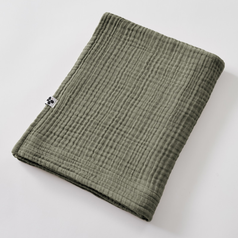 Drap De Bain 90 X 150 Cm Gaze De Coton Unie Gaïa L'Effet Papillon - Gaia Romarin -