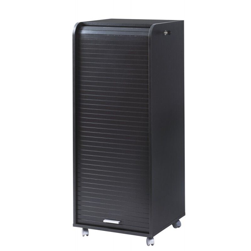 Caisson De Bureau Beaux Meubles Pas Chers Mobile 108 Cm Noir Mélaminé