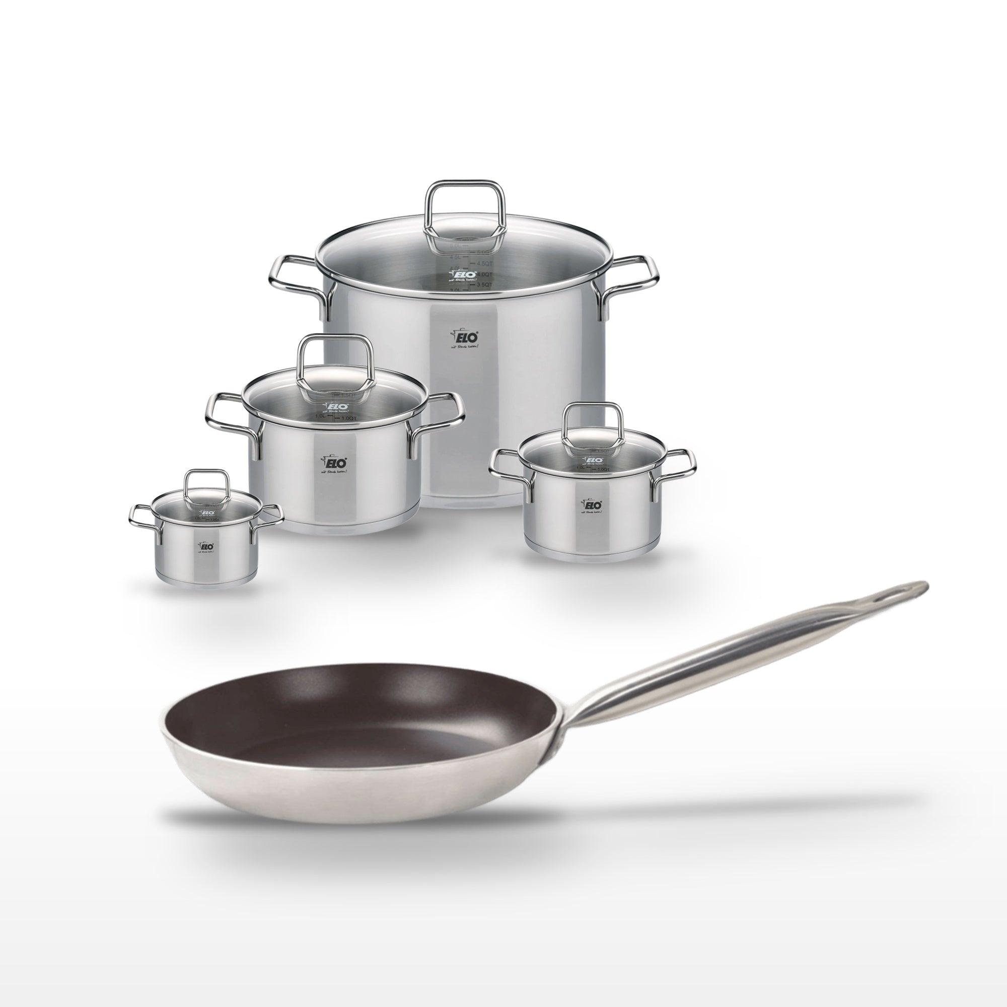 Batterie De Cuisine 1 Poêle 28cm + 4 Faitouts Bistro Line