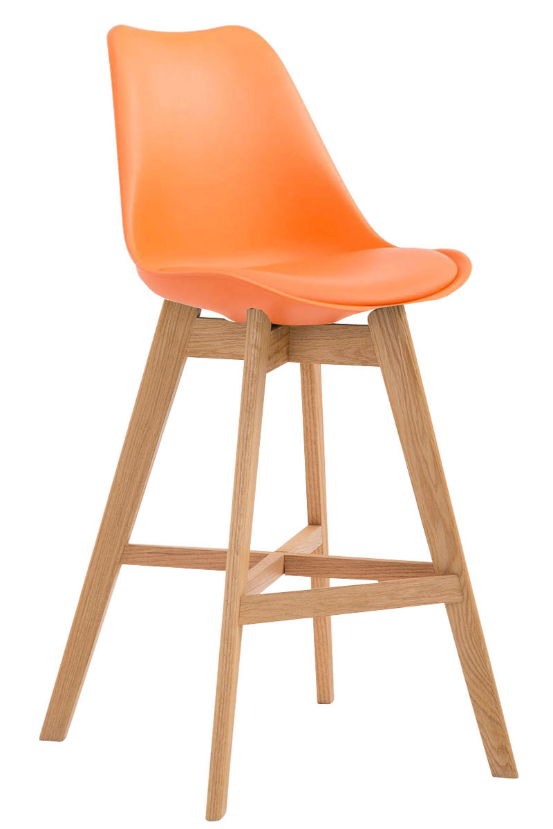 Tabouret De Bar Cannes Plastique Natura Orange