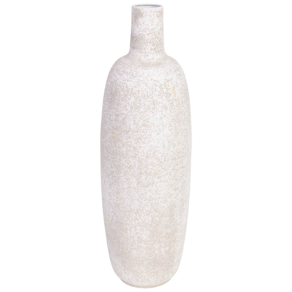 Vase En Métal Gris 19x19x60,5 Cm (h)