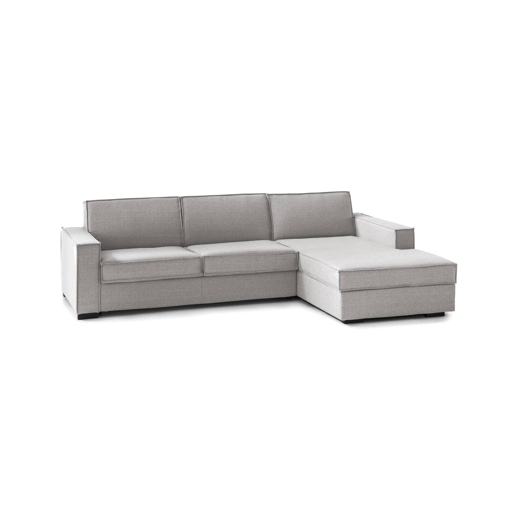 Canapé Fixe,en Tissu,gris,280x95h90 Cm