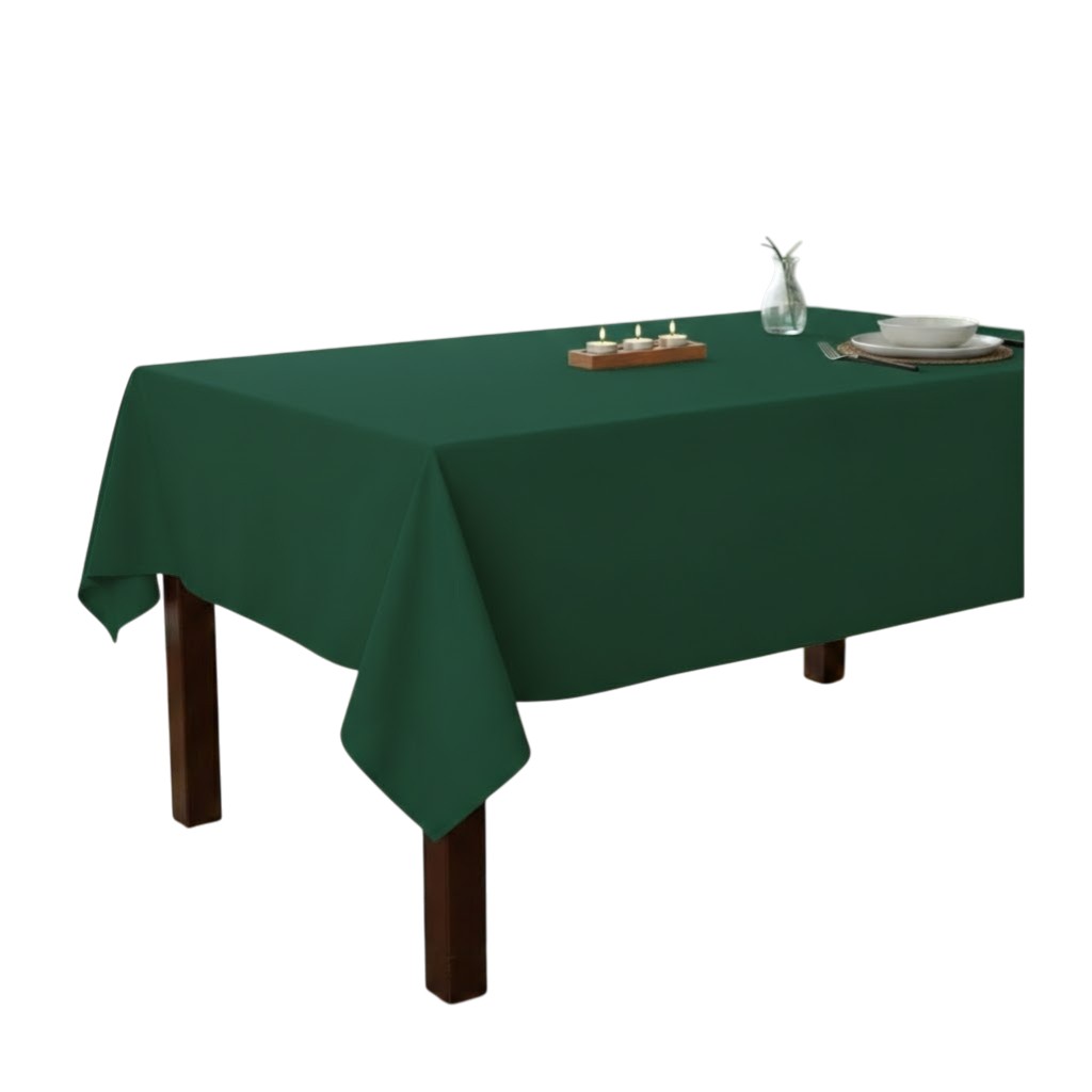 Nappe En Polyester Essentiel 145 X 240 Cm Emeraude