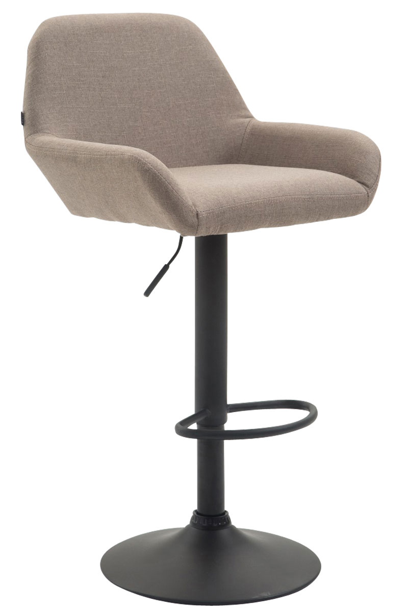 Tabouret De Bar Braga Tissu B Taupe