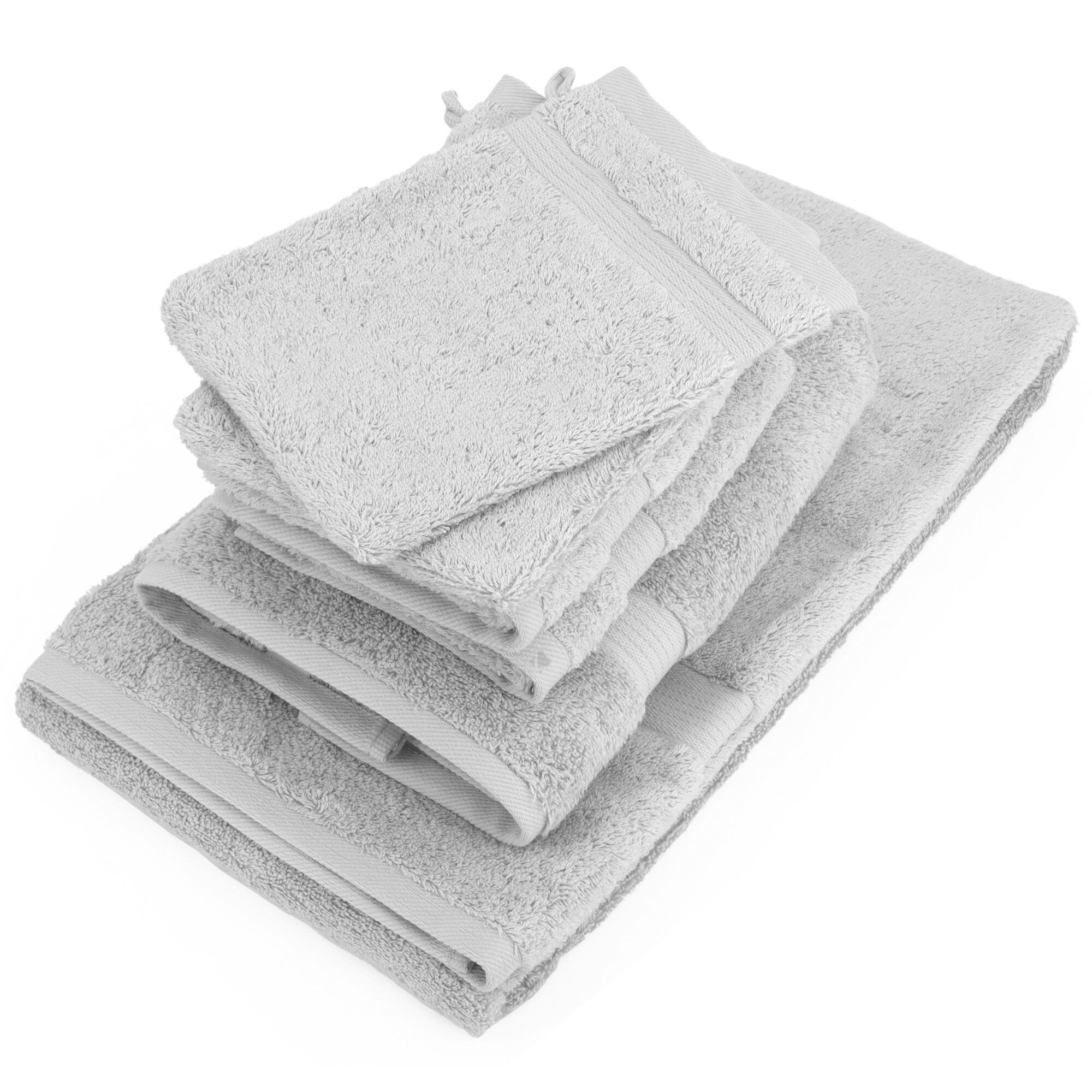 Parure De Bain Luxor 6 Pièces Argent