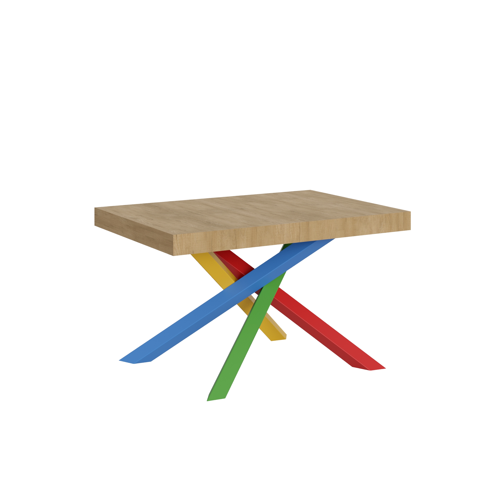 Table Extensible 90x140/244 Cm Volantis Quercia Natura Cadre 4/b