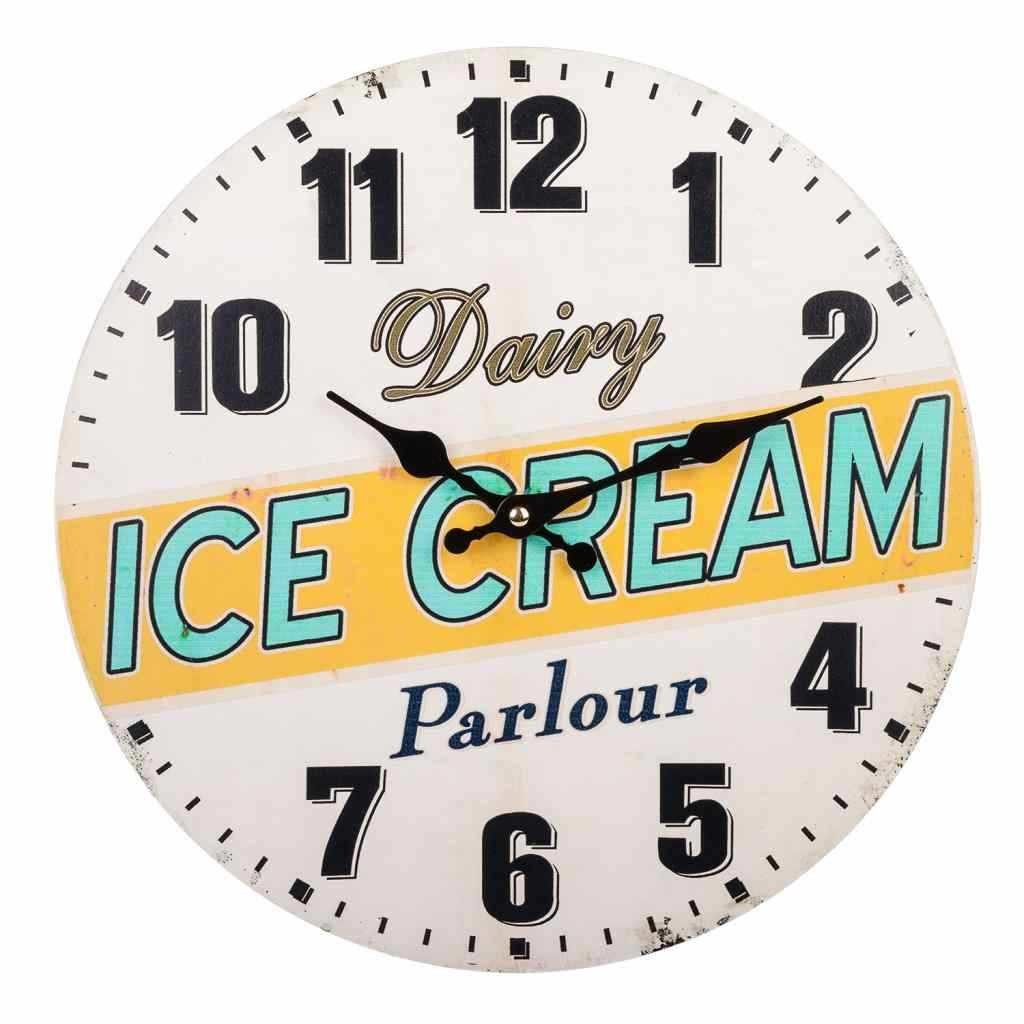 Horloge Murale Blanche 34x34x3,8h