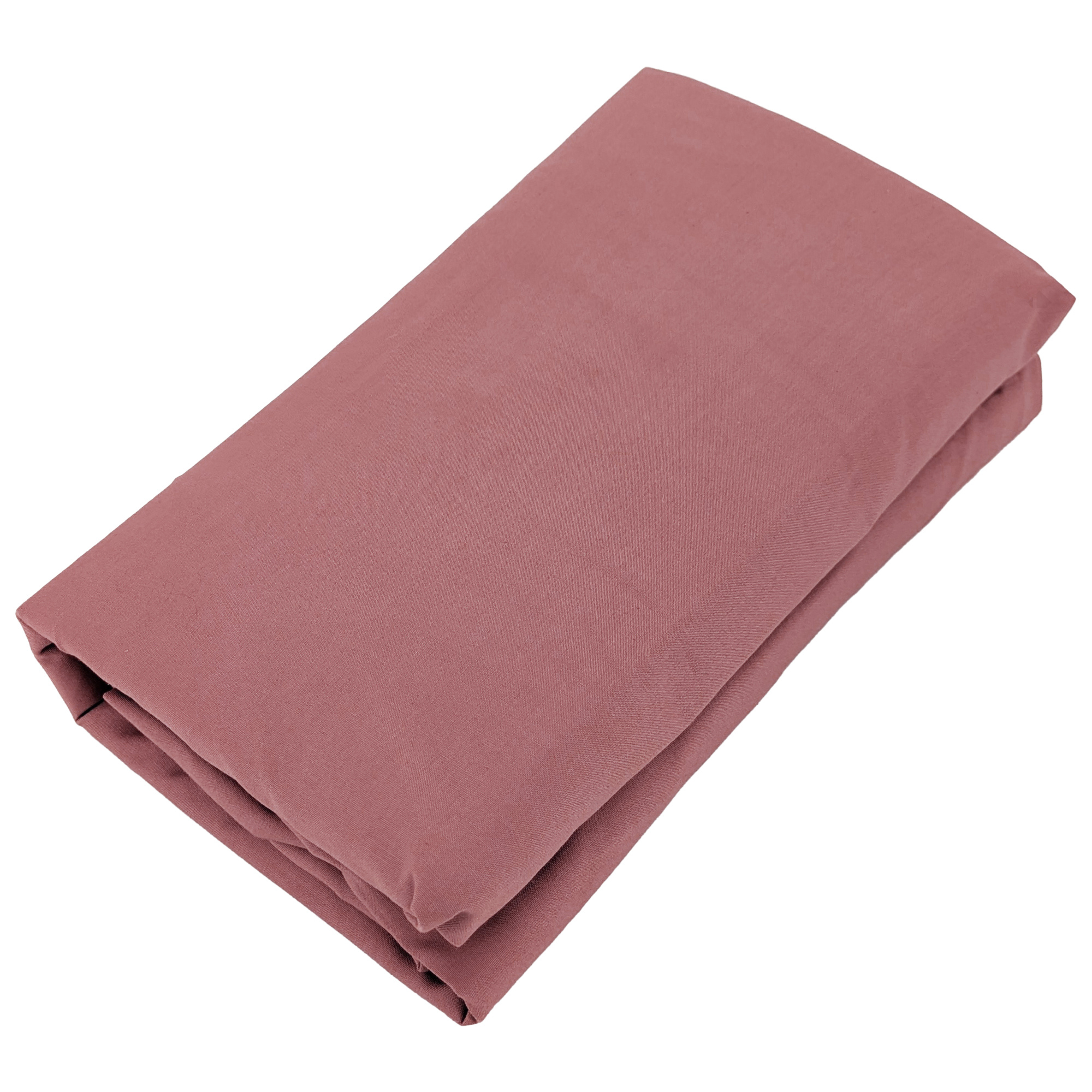 Drap Housse Uni 160x200 Cm Bonnet 35 Cm Percale De Coton Manoir Rose Peche