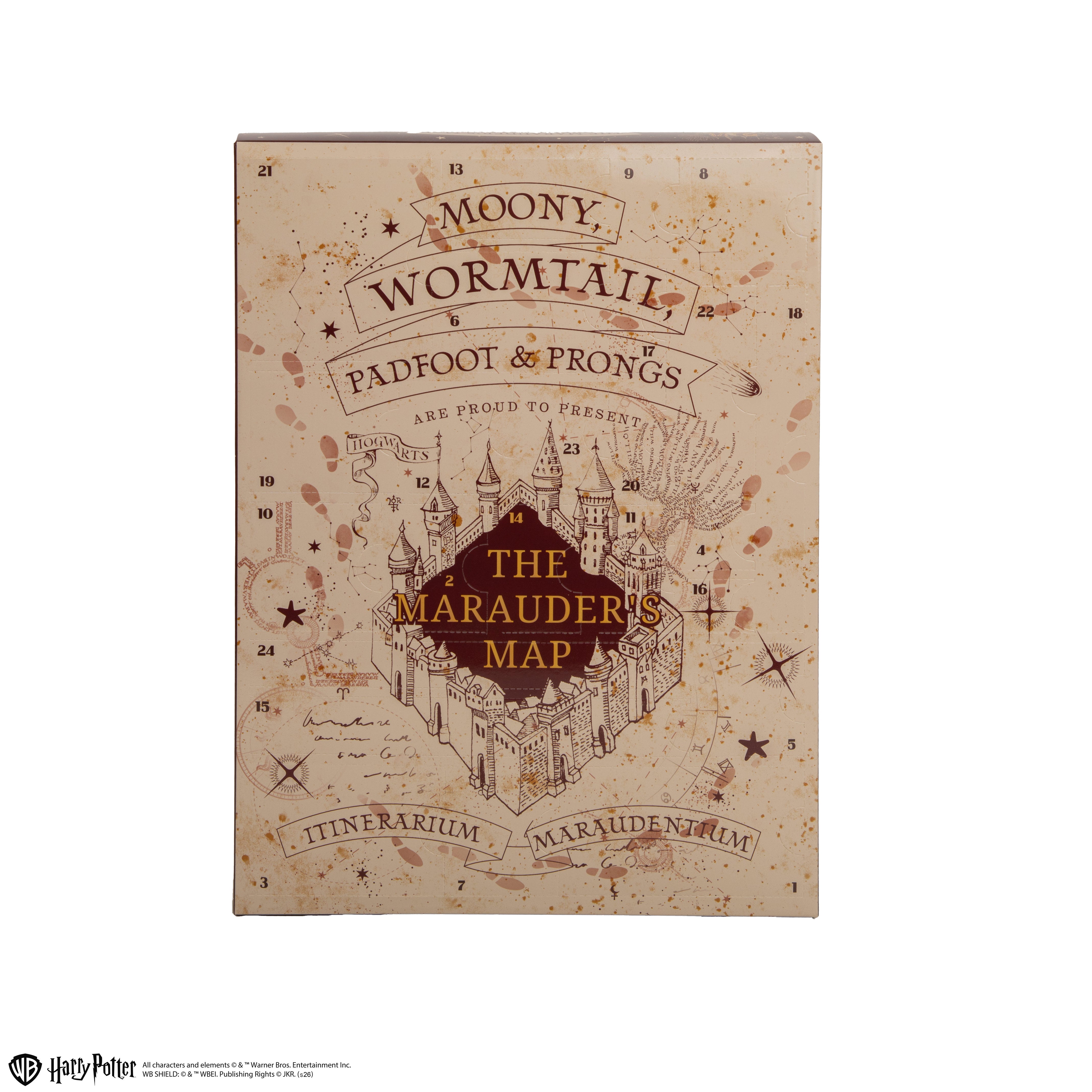 Calendrier De L'avent Carte Du Maraudeur Édition 2026 - Harry Potter Beige