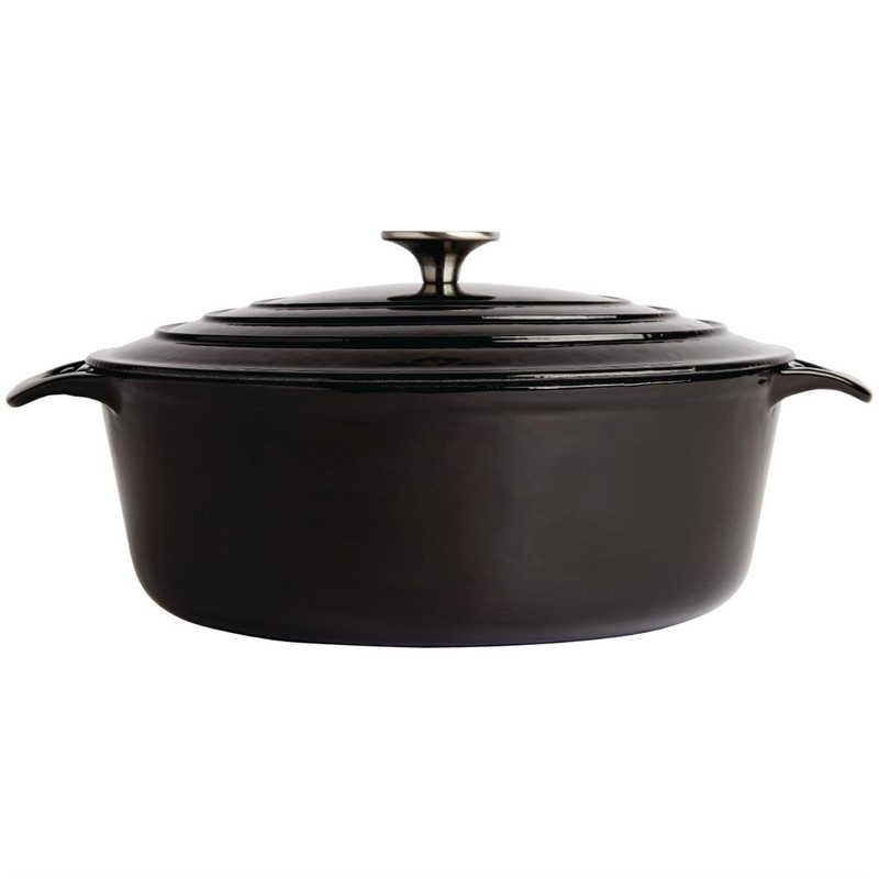Grande Cocotte Ovale Noire Vogue 6 Litres