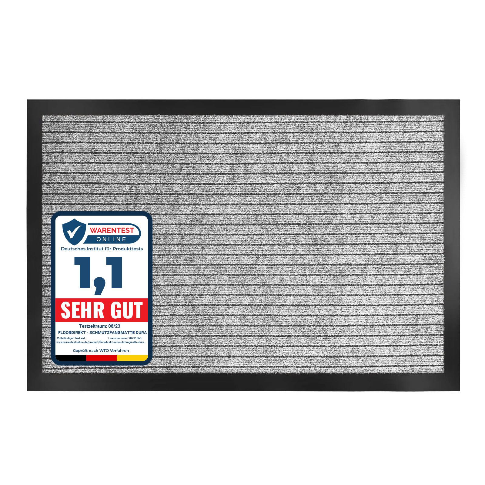 Tapis De Propreté Dura Gris 90 X 150 Cm