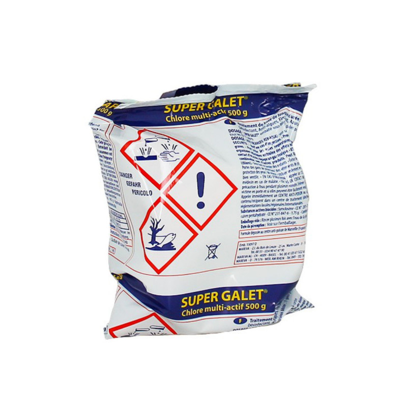 Chlore Multifonctions Mareva Super Galet Pour Piscine - 500 G - 020014u
