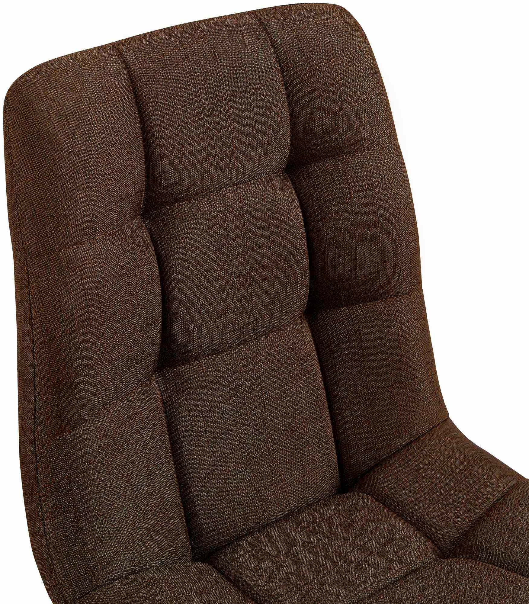 Chaise De Salle À Manger En Tissu Tilde Brun
