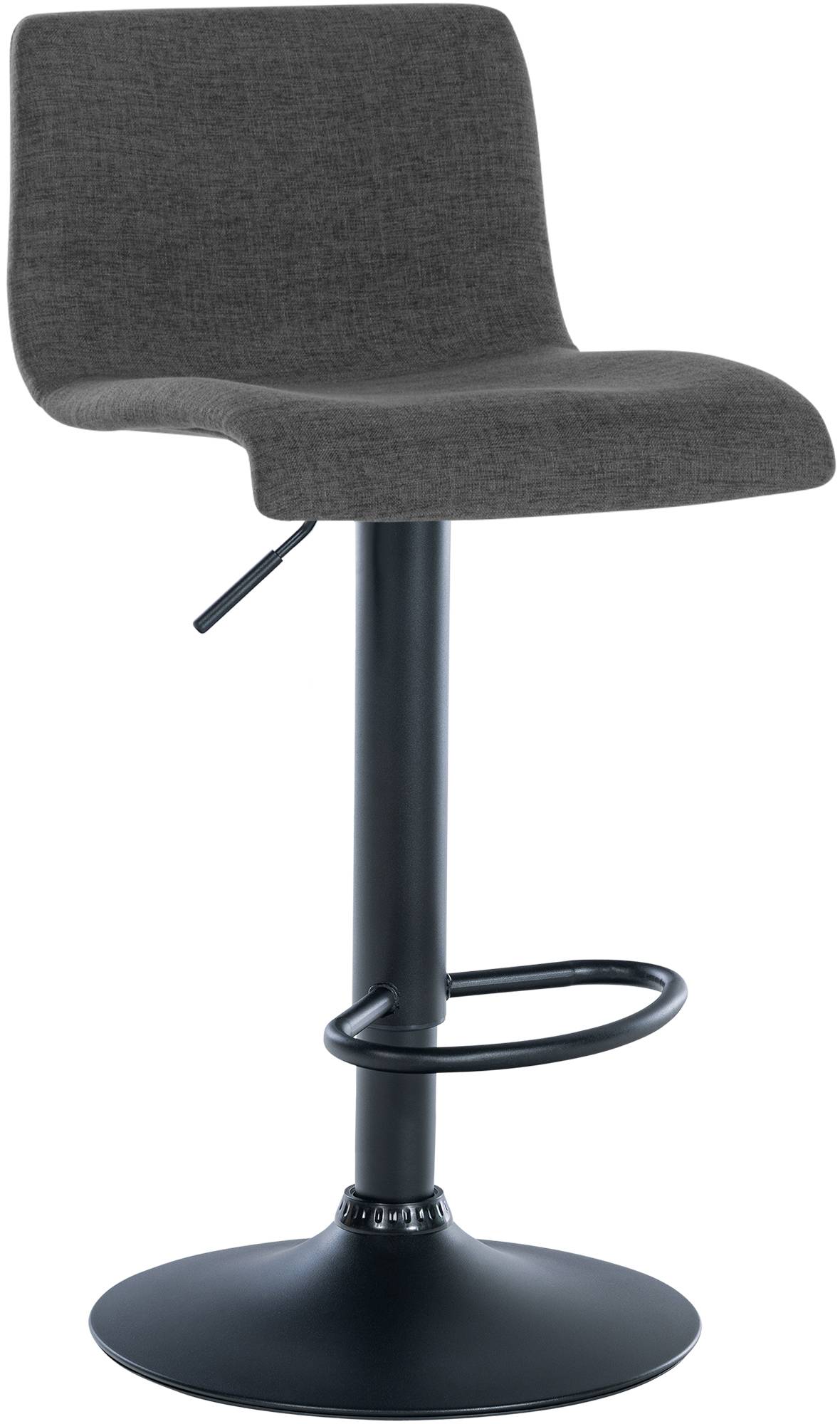Tabouret De Bar Branford Tissu Gris Foncé