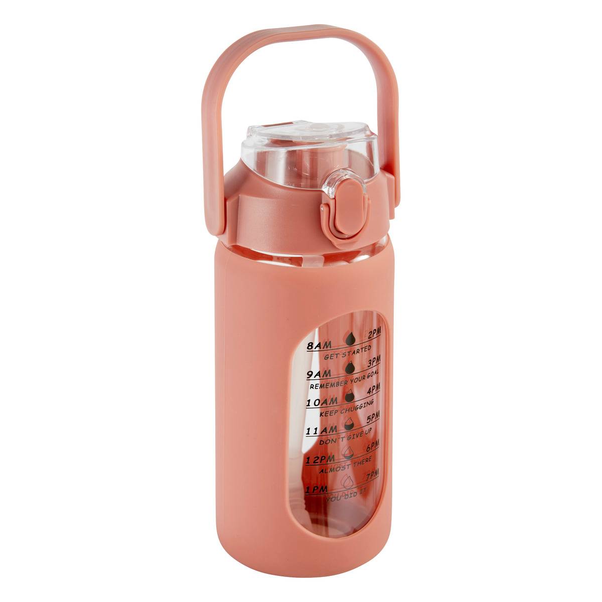 Bouteille En Verre Et Silicone Avec Paille Et Housse 1l - 5five