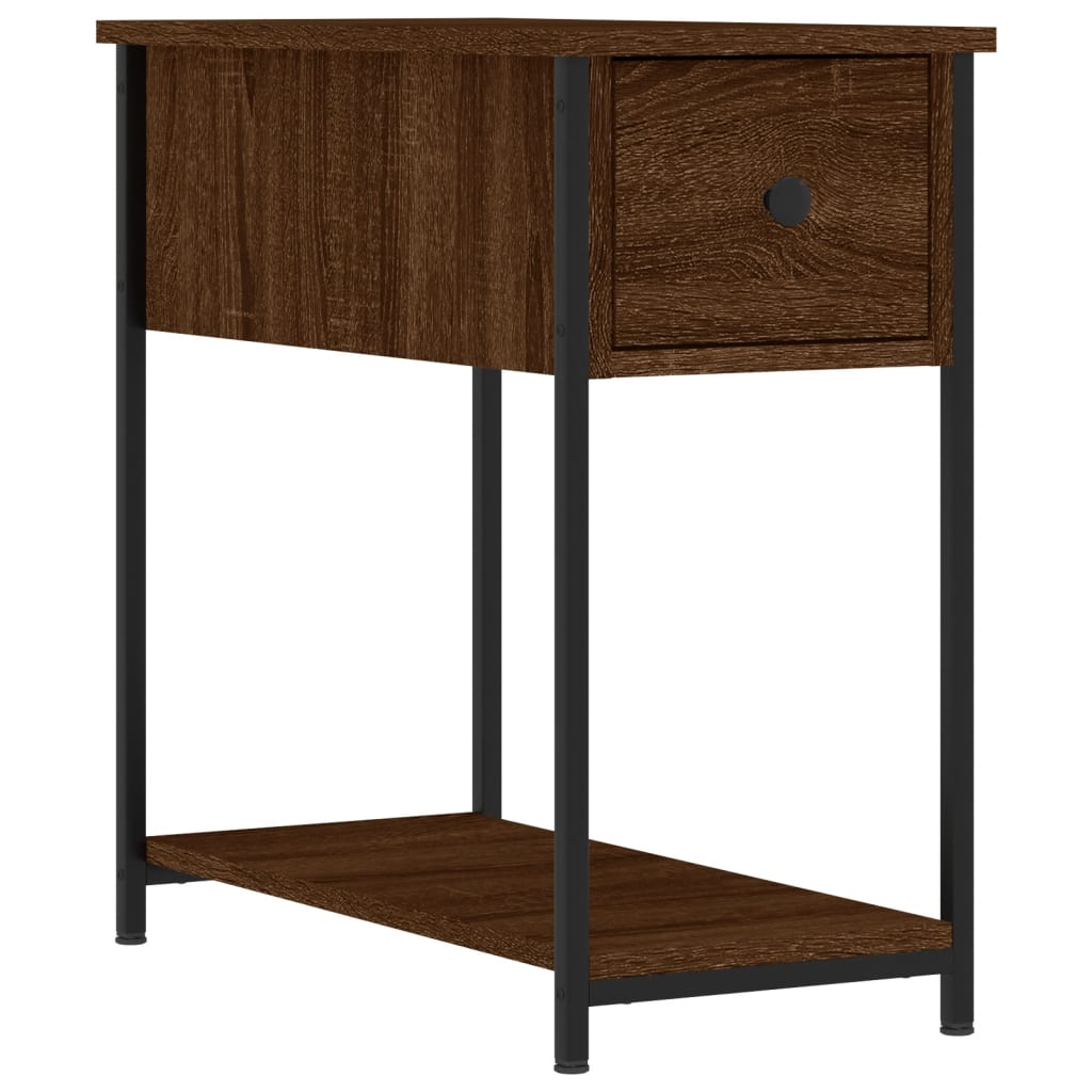 Table De Chevet Avec Tiroir 30 X 60 X 60 Cm Bois D'ingénierie Marron Dec033679