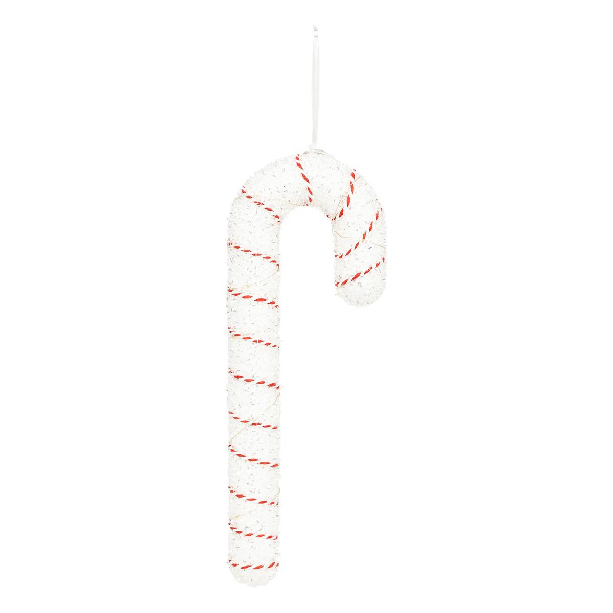 Décoration Sucre D'orge H35 Cm 15 Led Blanc Chaud À Piles - Feeric Lights & Christmas