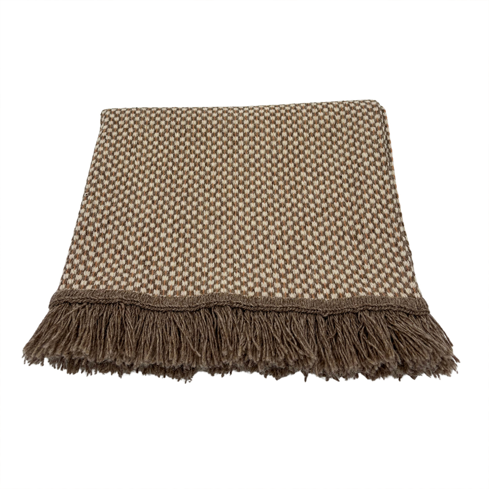 Tapis En Laine Et Coton À Motif Géométrique Naturel 80x140 Cm
