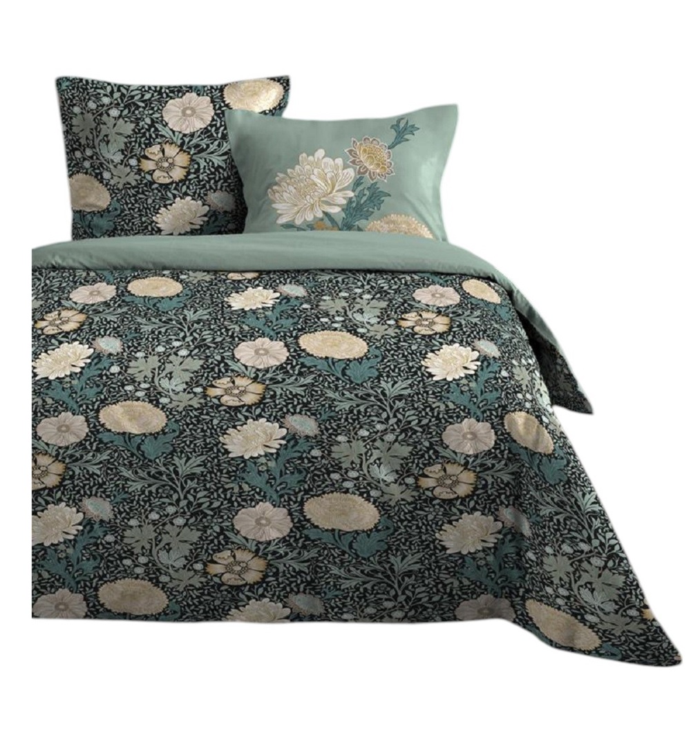 Parure De Drap + 2 Taies D'oreiller Collection Bouquet