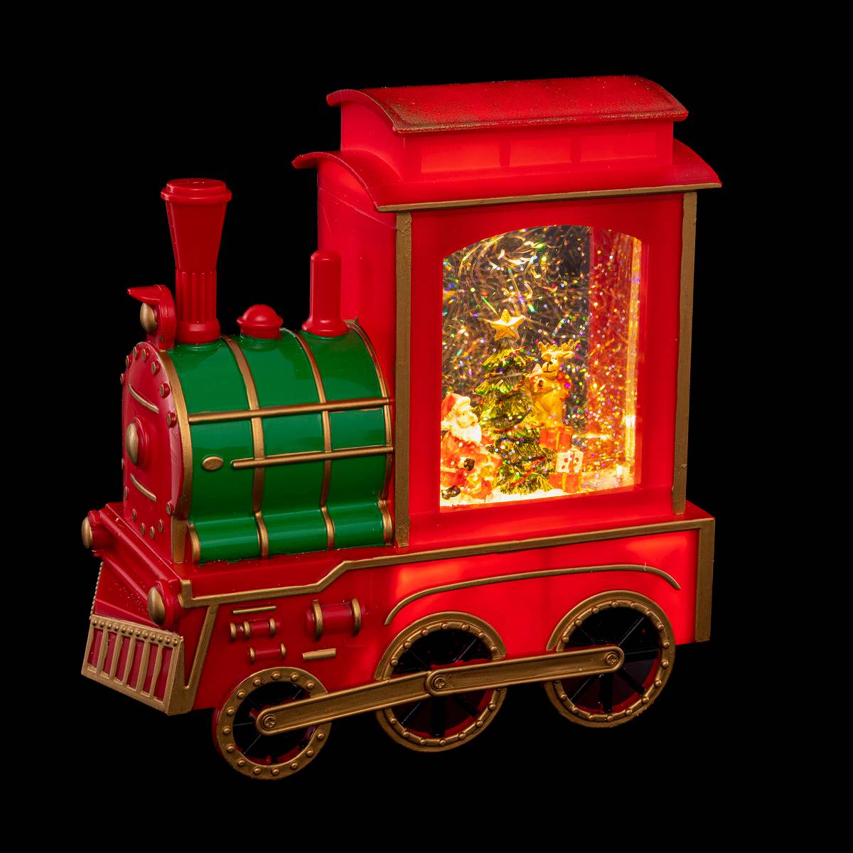 Décoration D'intérieur Train Rouge H22 Cm 2 Led Blanc Chaud À Piles - Feeric Lights & Christmas