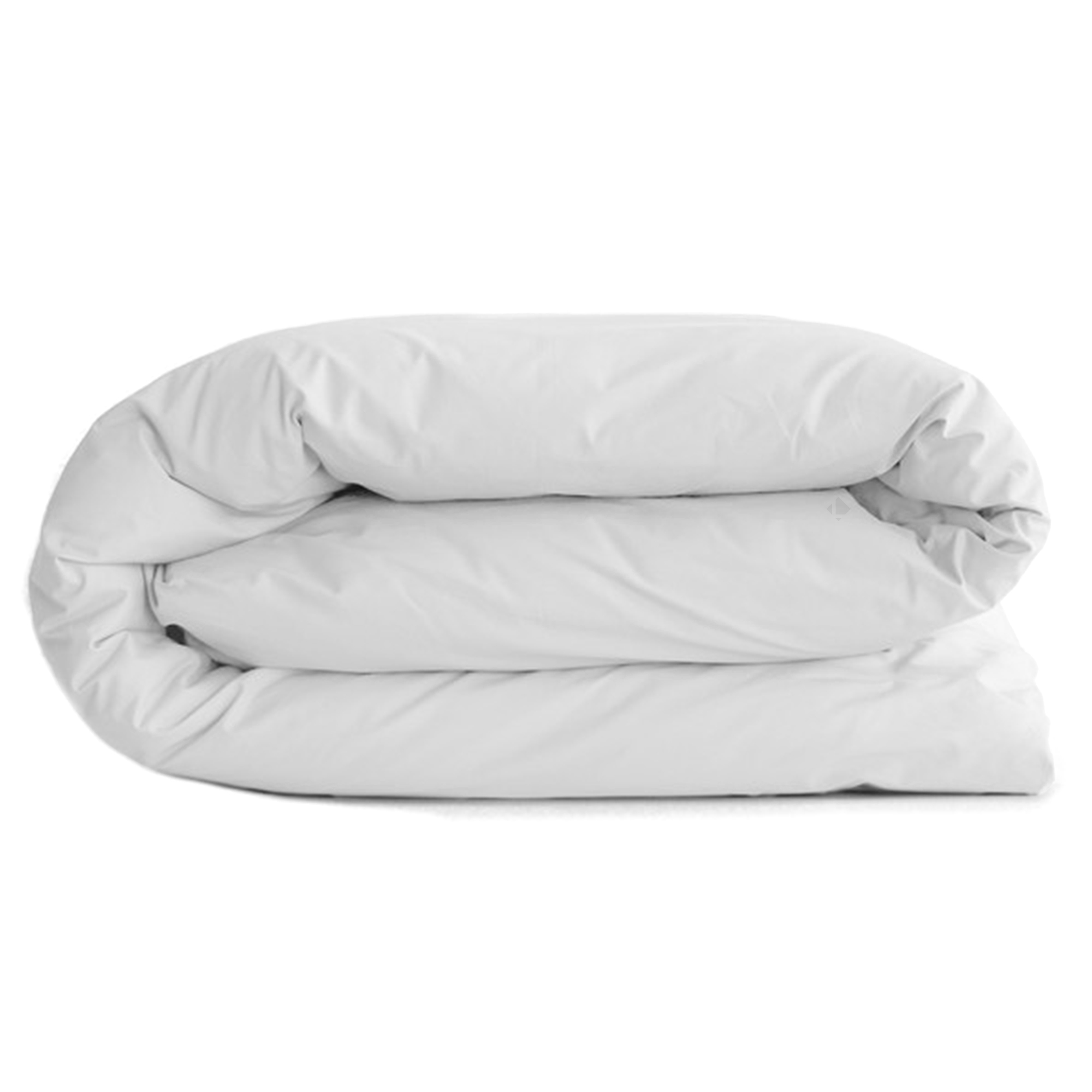 Housse De Couette Uni 200x200 Cm Percale De Coton Manoir Blanc Neige