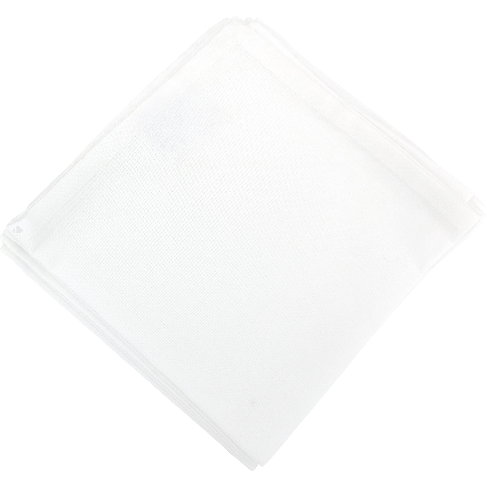Lot De 6 Serviettes De Table 45x45 Cm Collection Yuco Coton Couleur Blanc
