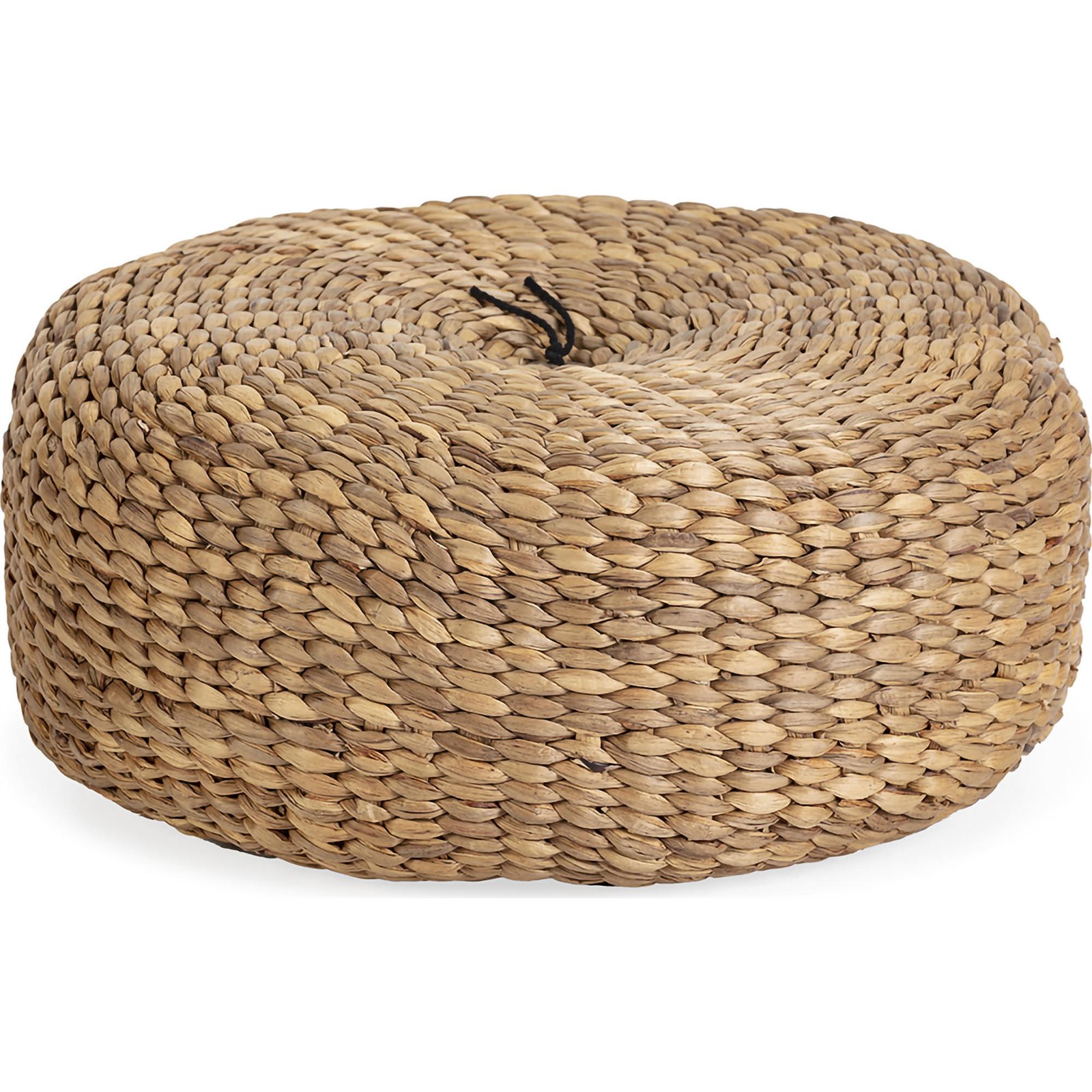 Pouf Osier Naturel Tressé Confort Pour Salon Ou Chambre - Naturel Osier Tressé Beige Marron