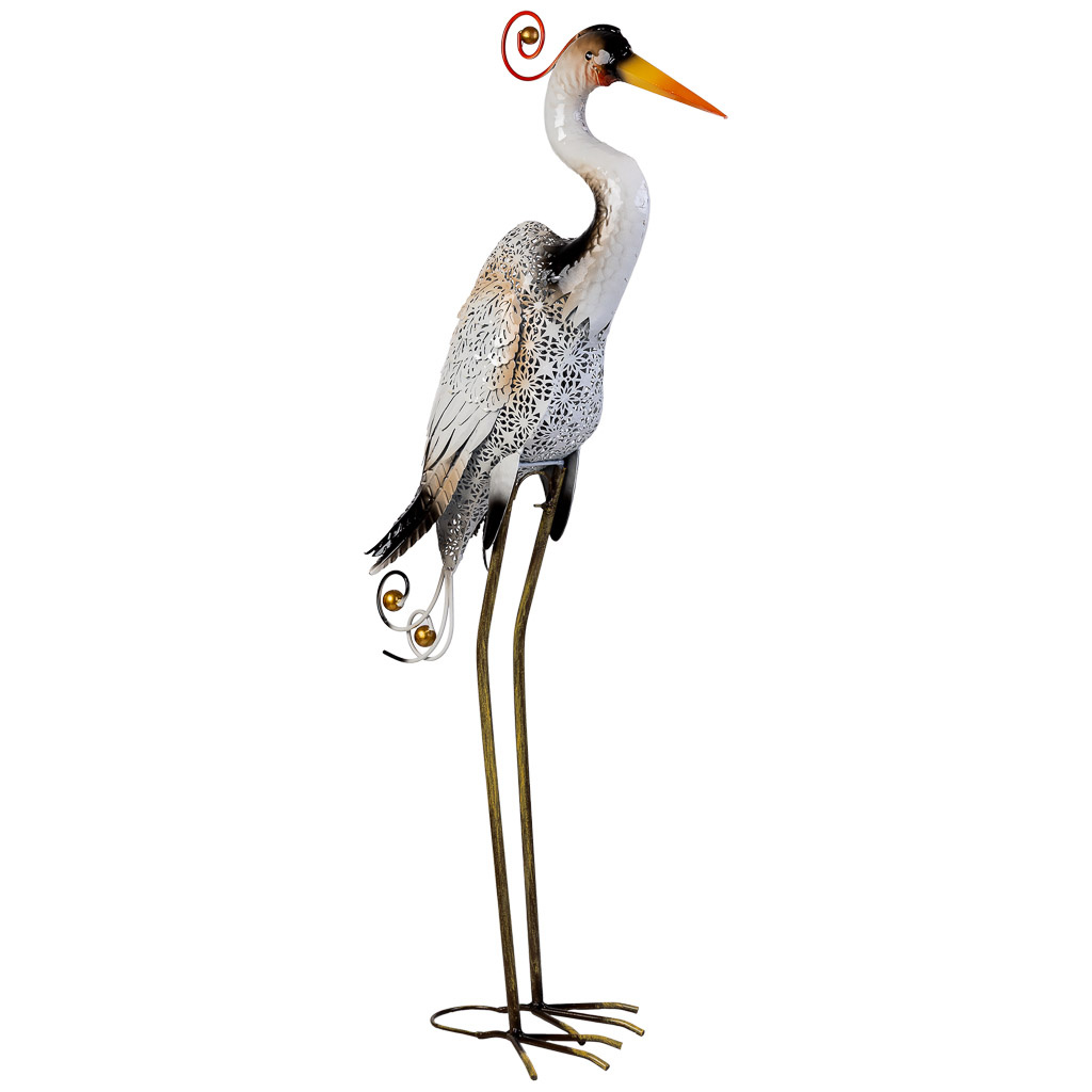 Oiseau Décoratif En Métal 53,98x22,23x113,03h Cm
