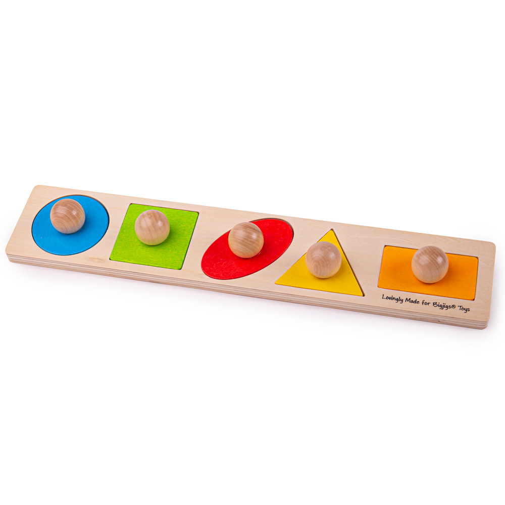 Bigjigs Toys, Planche Assortie En Forme De Bois, Adaptée Aux ges Dès 12 Mois