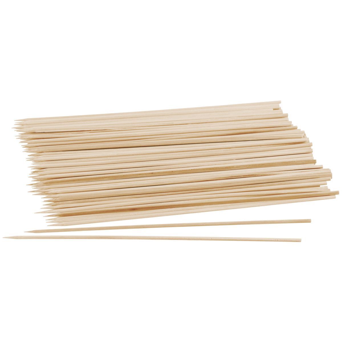 Lot De 50 Pics À Brochettes En Bois De 25 Cm Wood Edition