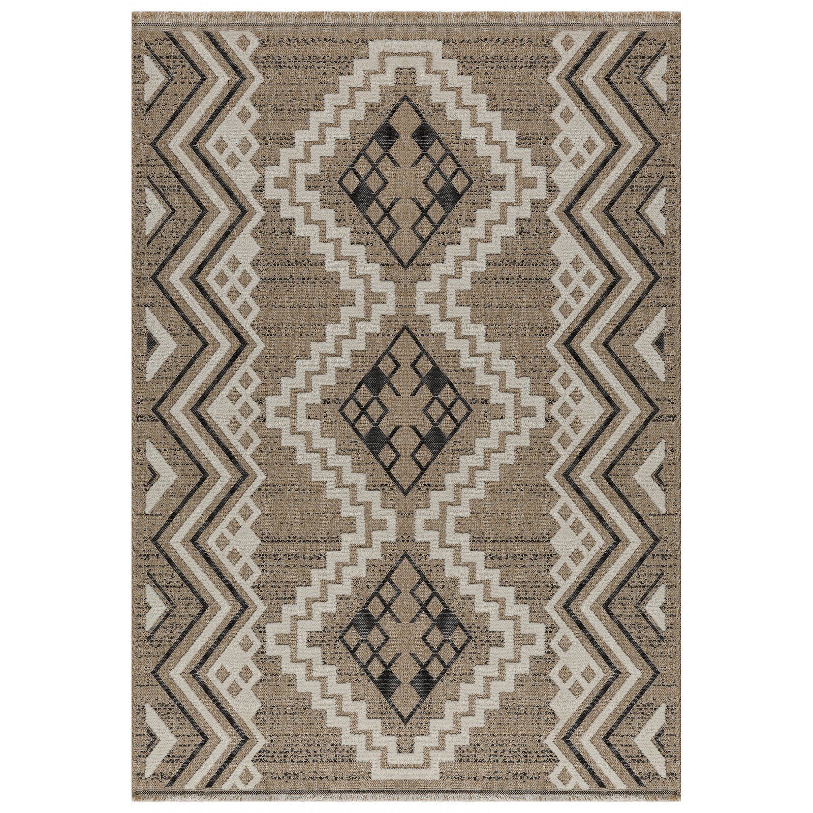 Tapis Tissé Extérieur Intérieur Tulum Jute - 60 X 90 Cm