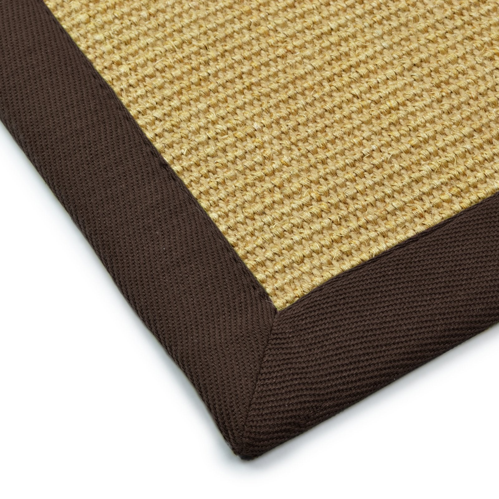 Tapis Sisal Amazonas Nature Bordure: Sahara / Cappuchino 40 X 60 Cm