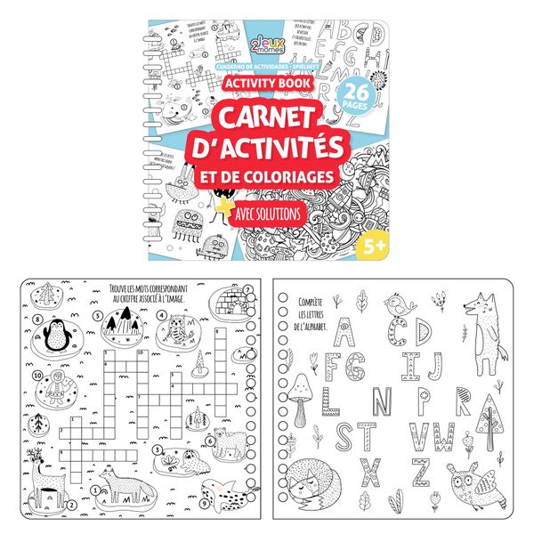 Cahier D'activités - Jeux 2 Momes - 20 Crayons Et Gommes - Multicolore